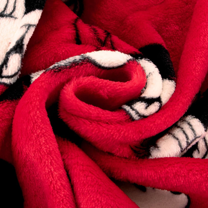 Disney Minnie Mouse Bademantel Kinder, Fleece Bademantel Mädchen Mit 3D Minnie Mouse Ohren, Morgenma