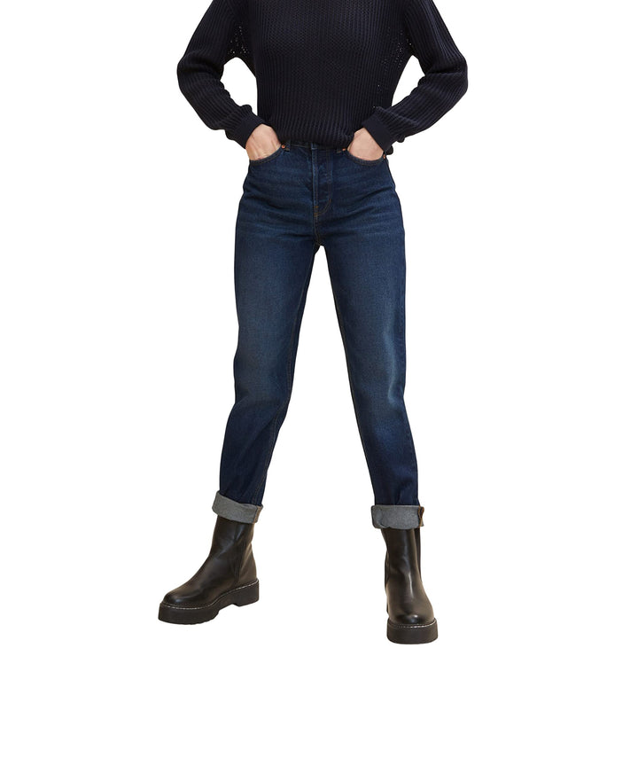 TOM TAILOR Denim Damen Mom Fit Jeans 28 10282 - Dark Stone Wash Denim, 28 10282 - Dark Stone Wash De