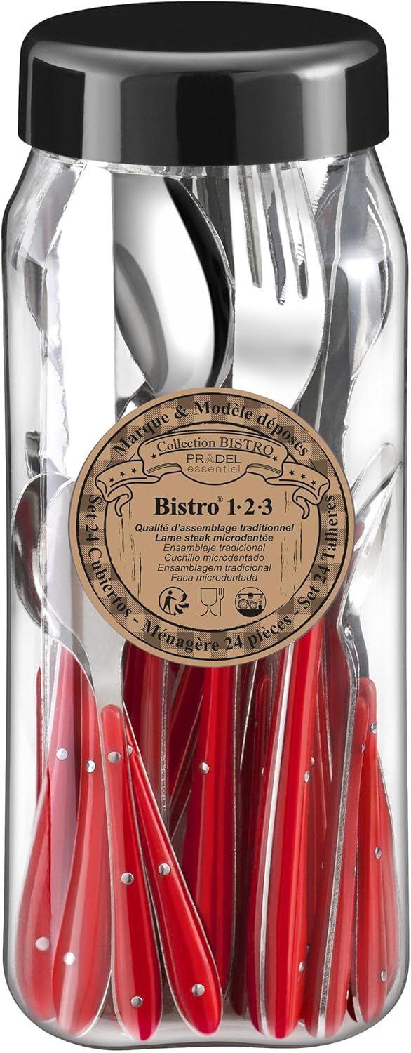 Amefa Retail 1-2-3 Bestek S24 Rood Rot, Rot
