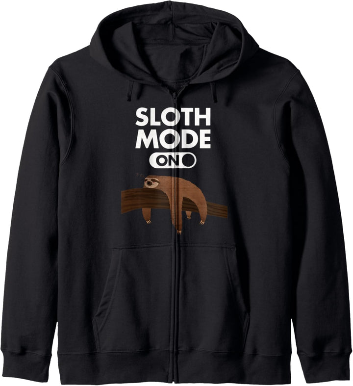 Sloth Mode On - Faultier Chill Modus Statement Kapuzenjacke