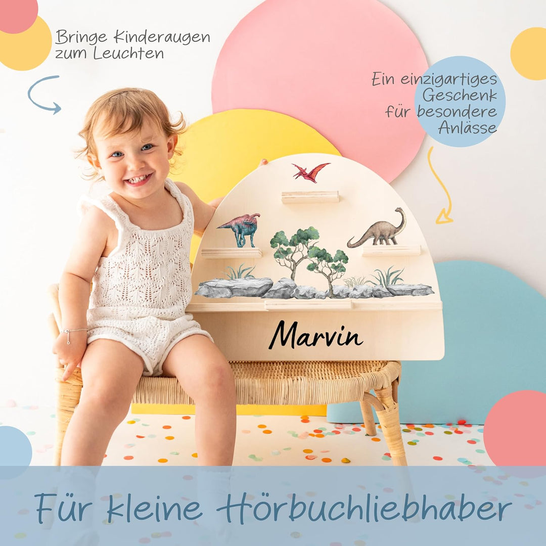 personalisiertes Tonie Regal für Kinderzimmer - Magnetisches Toniebox Regal für Toniebox1 &amp; 2 Plus F