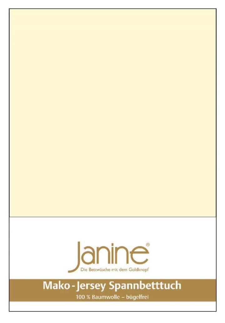 Janine Spannbetttuch 5007 Mako Jersey 140/200 bis 160/200 cm champanger Fb. 17 140/200 cm - 160/200