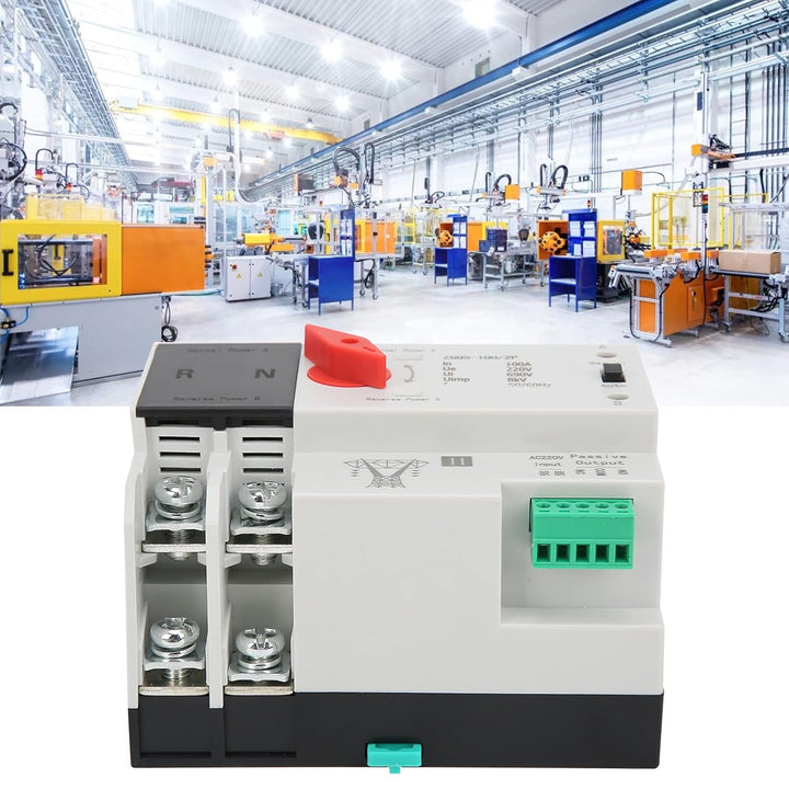 Dual Power Automatic Transfer Switch Unterbrechungsfreier 2-Wege-Controller 220 V Umschalter ZGQ5-10