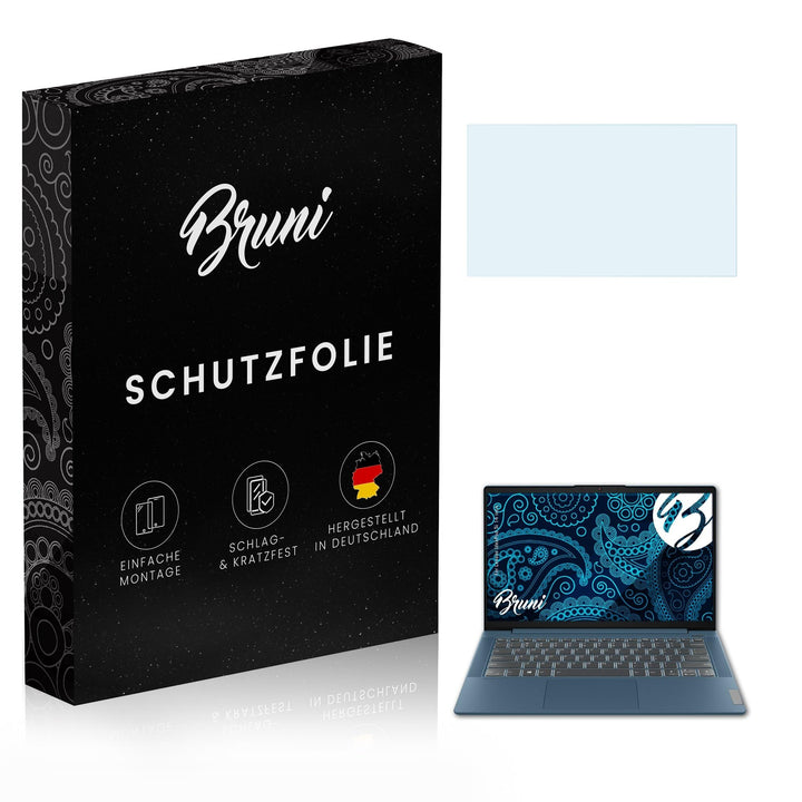 Bruni Schutzfolie kompatibel mit Lenovo Idea Pad 5i 14 inch Folie, glasklare Displayschutzfolie (2X)