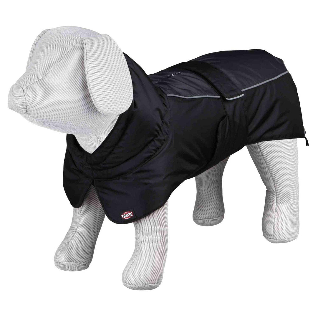 Trixie 67707 Wintermantel Prime, XS: 30 cm, schwarz/grau schwarz / grau XS, schwarz / grau XS