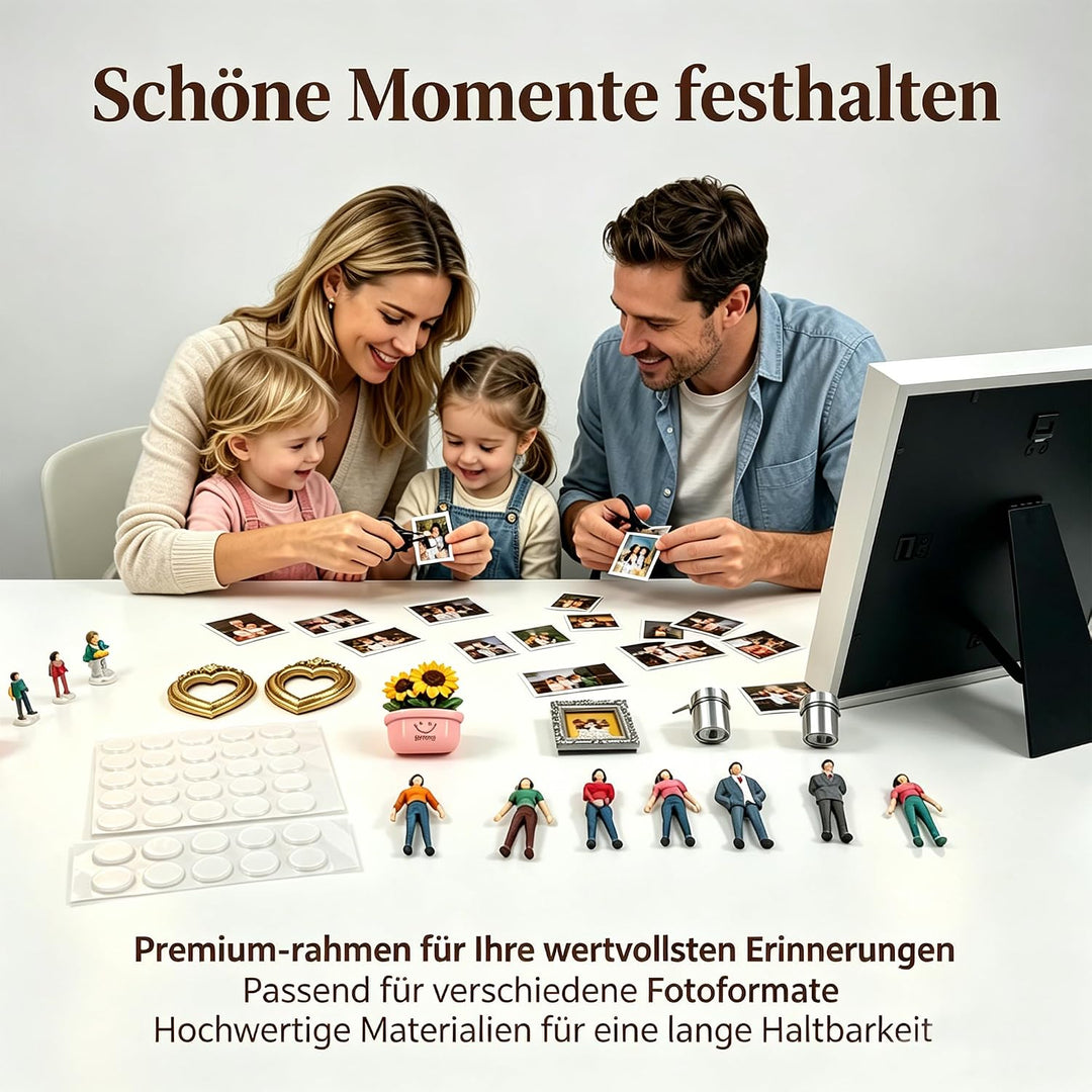 DIY Mini Museum Silhouettenbox 3D Bilderrahmen Zum Befüllen Set Fotorahmen | 10-Mini-Bilderrahmen 9-