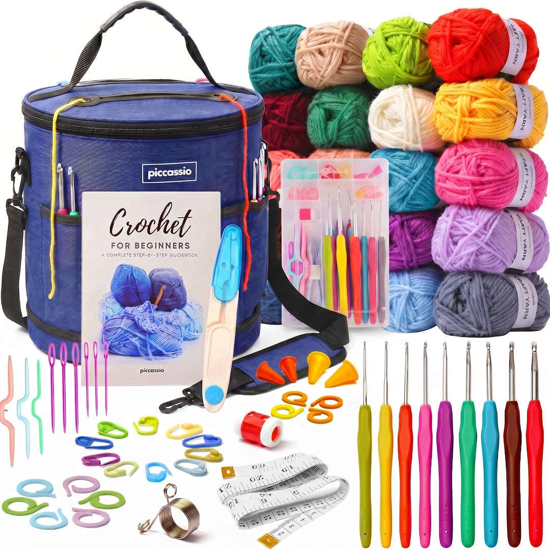 Piccassio Häkelset für Anfänger, Erwachsene und Kinder – Machen Sie Amigurumi- und Häkelset-Projekte