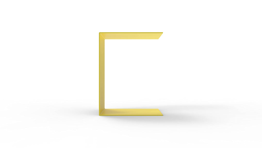Beistelltisch | Couchtisch | Sofatisch | Metall | 35 x 35 x 45 cm | gelb | Indoor & Outdoor | Made i