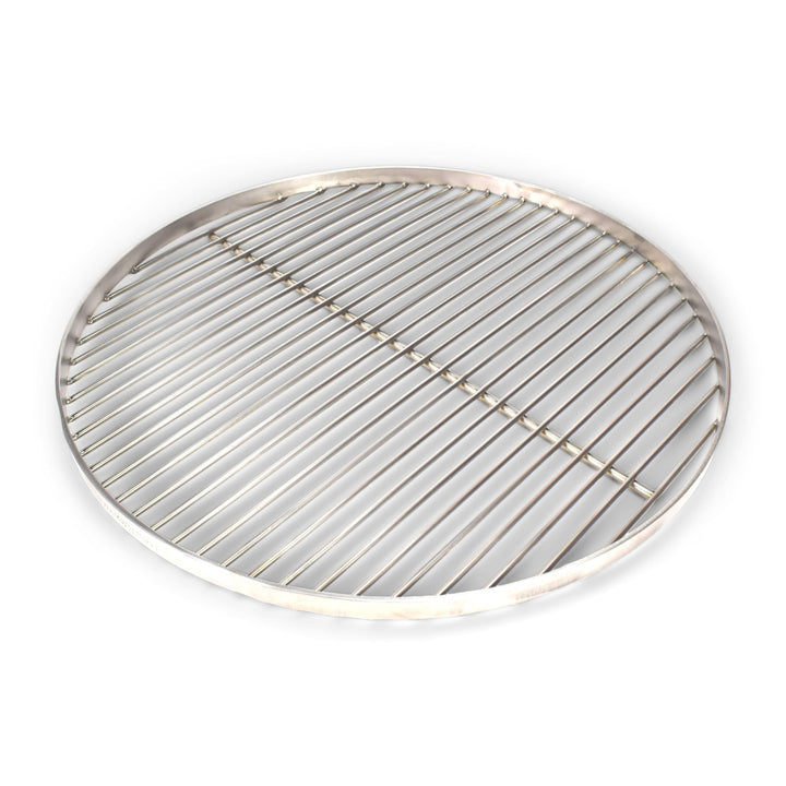 Grillrost RUND - 50cm aus Edelstahl - Handwerksprodukt - Made in Germany mit 3 Aufhängeösen Ø 50 cm,