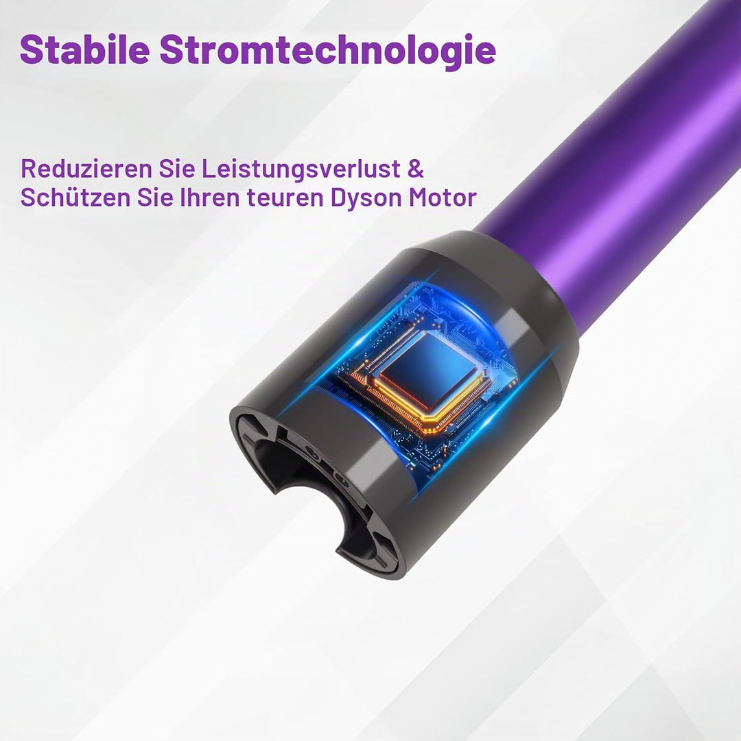 Verlängerungsrohr Kompatibel mit Dyson V7 V8 V10 V11 V15 Staubsauger, 74 cm Ersatzteile Rohr in Lila