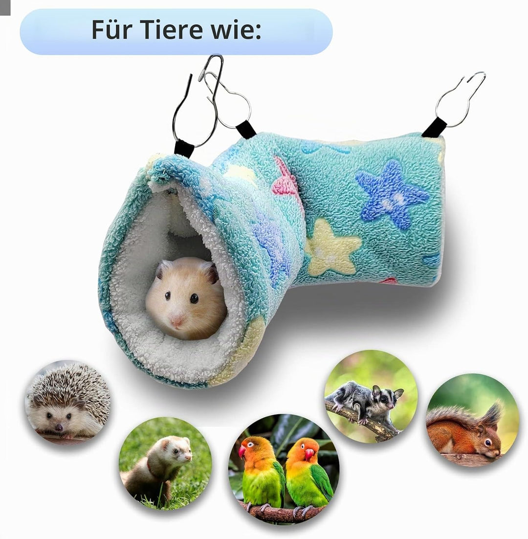 QeeHeng Meerschweinchen Frettchen Ratten Hängematte – Meerschweinchen Hängetunnelbett Haustier Hänge