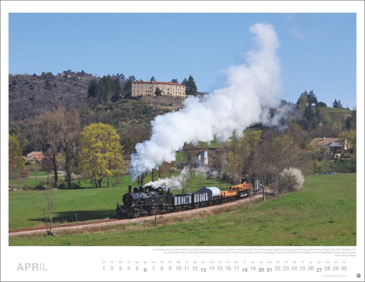 Eisenbahn Romantik Posterkalender 2025: Besonderer Wandkalender mit 12 traumhaften Fotos von seltene