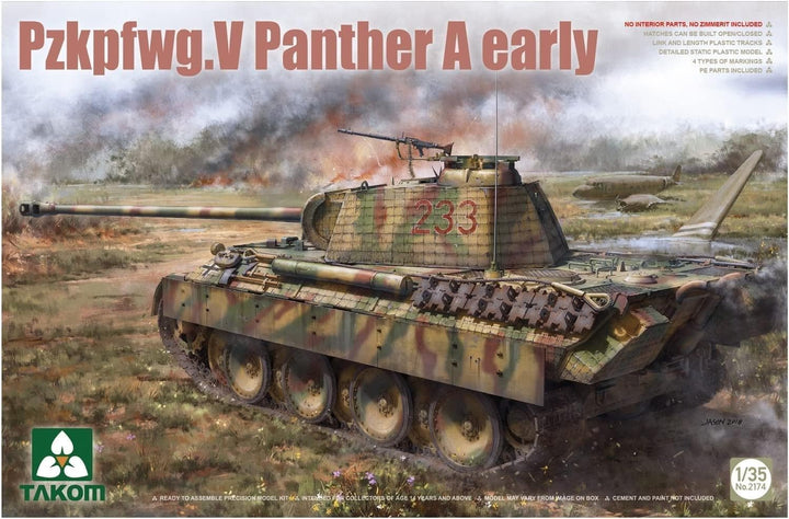 TAKOM 2174 PzKpfwg. V Panther A early Massstab 1:35 WW2 Modellbau