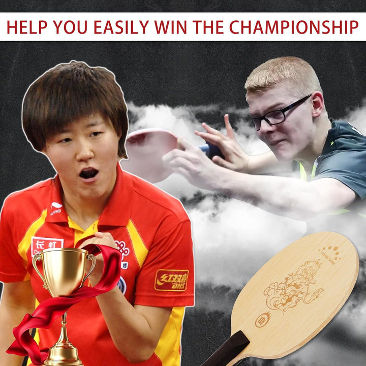 YAN-Huang Profi-Ping-Pong-Paddel, externer Arylat-Carbon-Tischtennisschläger, für fortgeschrittene u