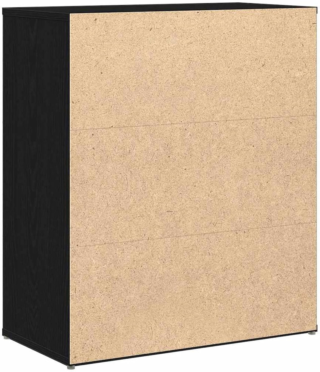 Homgoday Sideboard Schwarze Eiche 60x31x70 cm Holzwerkstoff Anrichte Model869143