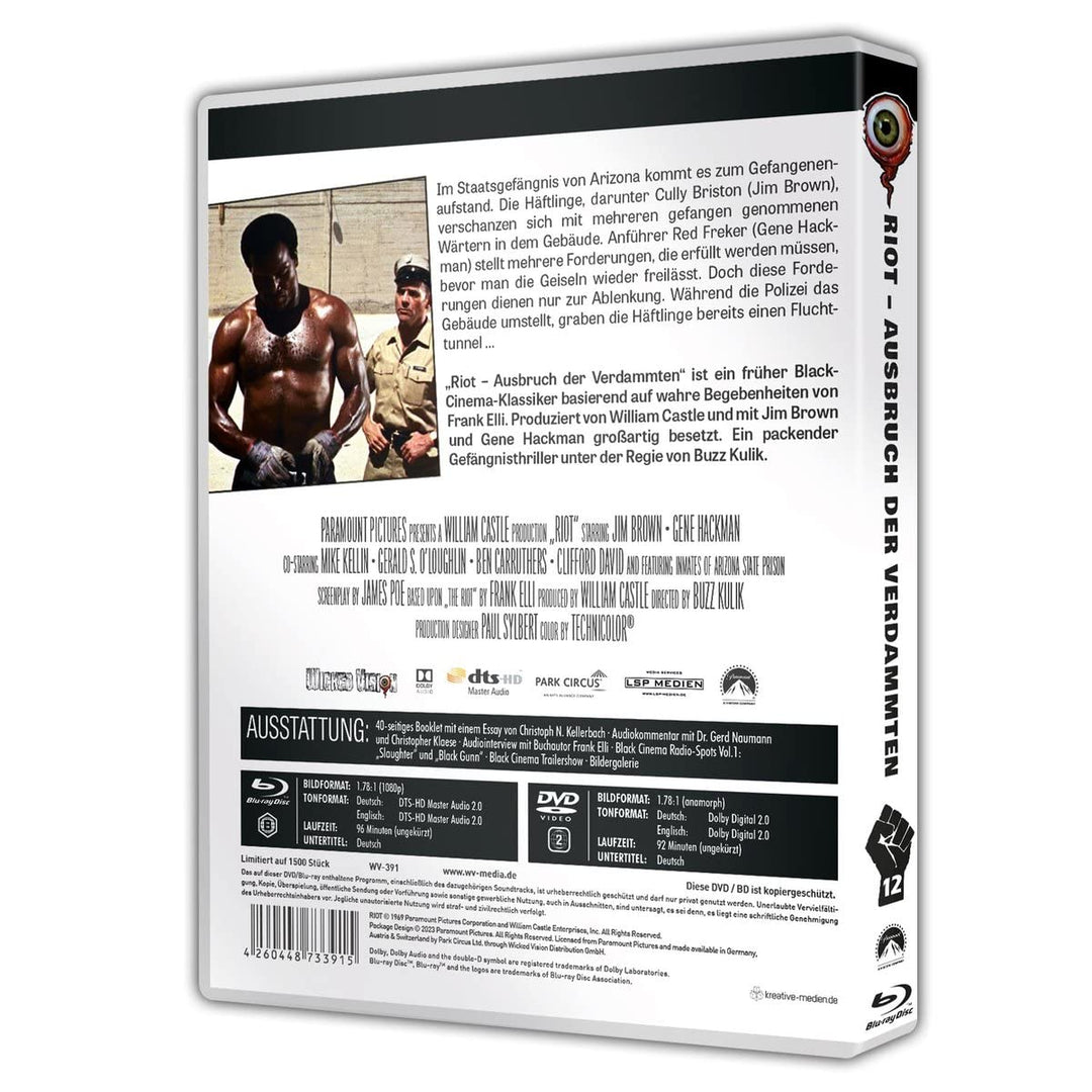 Riot - Ausbruch der Verdammten (Black Cinema Collection #12) (Blu-ray+DVD), Blu-ray