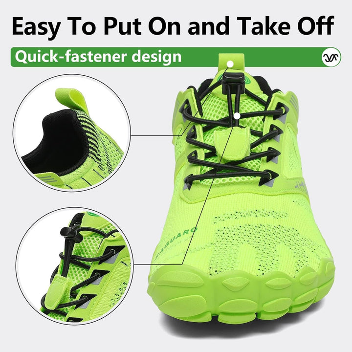 SAGUARO Unisex Barfussschuhe Damen Minimalistische Fitnessschuhe Herren Outdoor Wanderschuhe Trailla