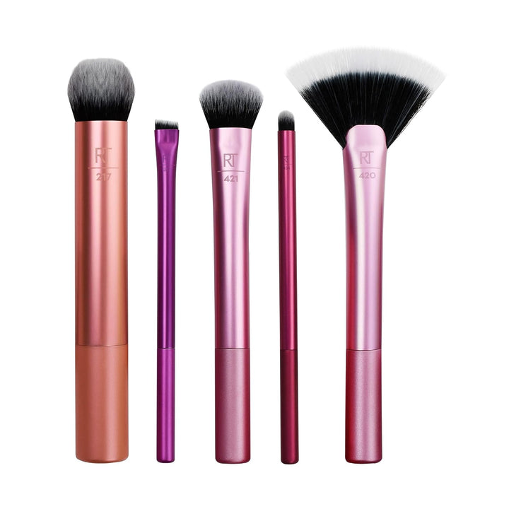 Real Techniques Artist Essentials, 120 g & Puder Make-up Pinsel (Verpackung und Grifffarbe können va