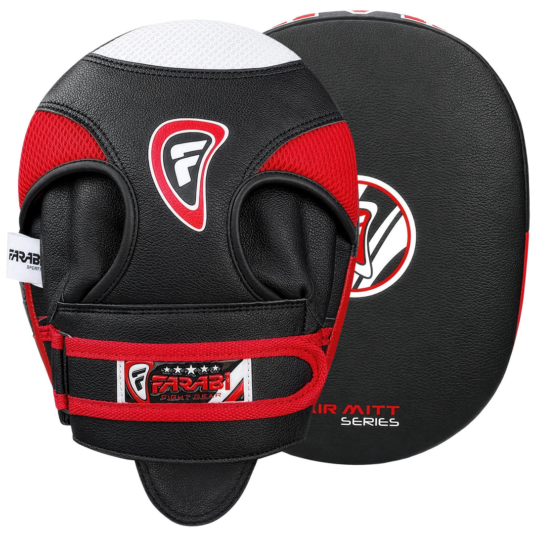 Farabi Sports pratzen Boxen Echtes Leder Air Boxen Mitts MMA Muay Thai Punching Kickboxen handpratze