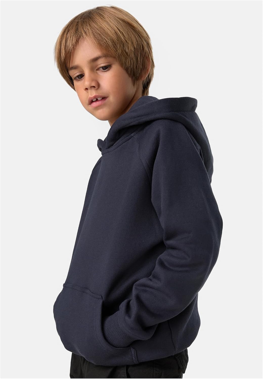 Urban Classics Jungen Boys Blank Hoody Kapuzenpullover S Navy, S Navy