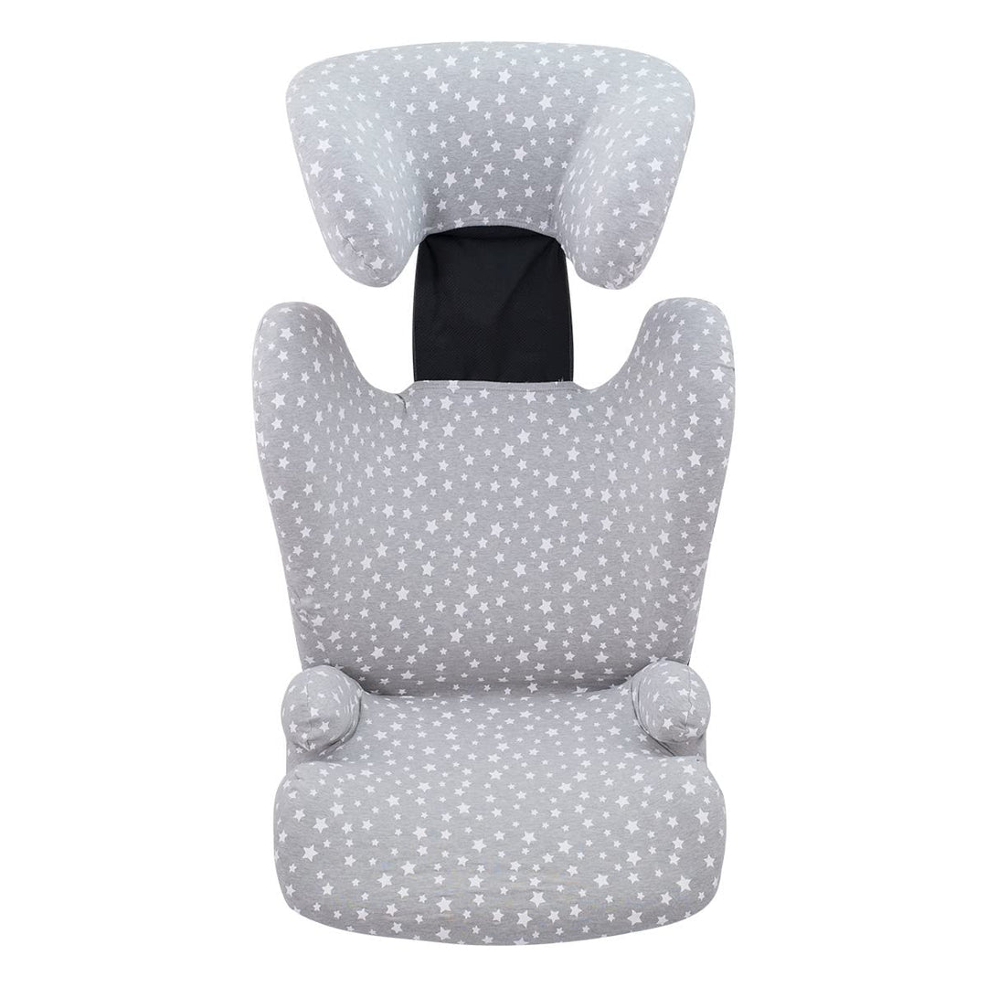 JYOKO Kids Bezug kompatibel mit Britax Romer Kidfix, aus Baumwolle (Romer Kidfix, White Star) Romer