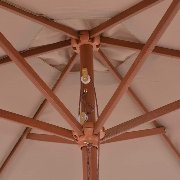 Festnight Sonnenschirm mit Holz-Mast Garten Ampelschirm Gartenschirm ? 270cm | Strandschirm | für Ga
