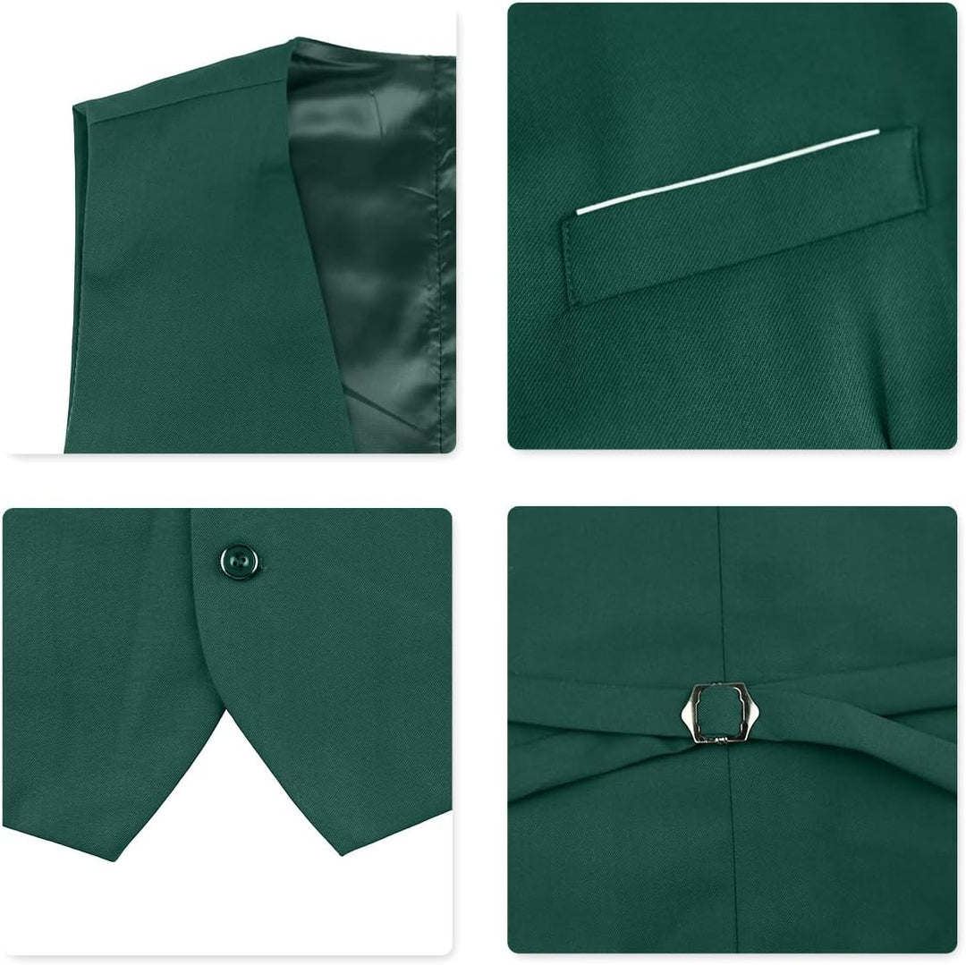 Allthemen Anzug Herren Slim Fit 3 Teilig Anzüge Modern Herrenanzug 3-Teilig Sakko Hose Weste für Bus