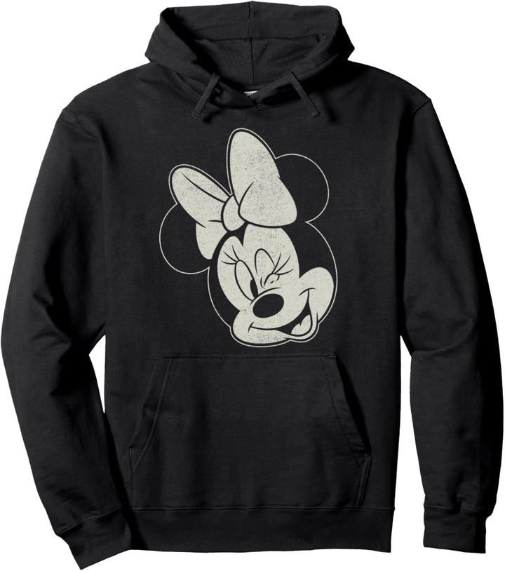 Disney Mickey & Friends Minnie Wink Face Pullover Hoodie