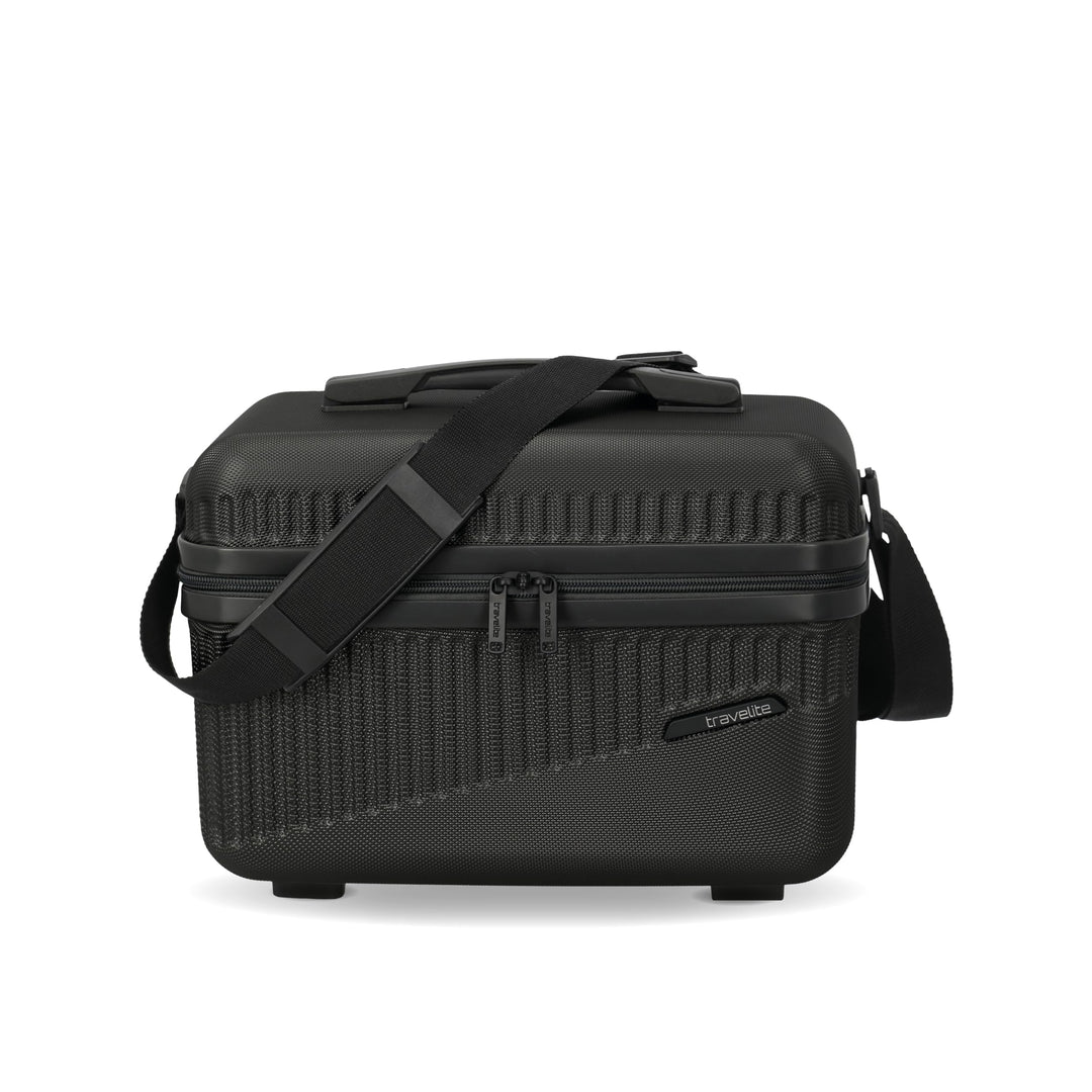 travelite Beautycase Hartschale Handgepäck, Bali, Kosmetikkoffer mit Organizer -und Aufsteckfunktion