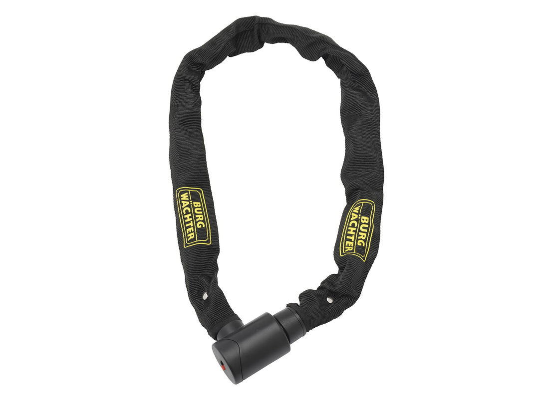 Burg Wächter Vierkantkette, Fahrradschloss mit Schlüssel, Kette für Fahrrad, Motorrad, E-Scooter, Ga