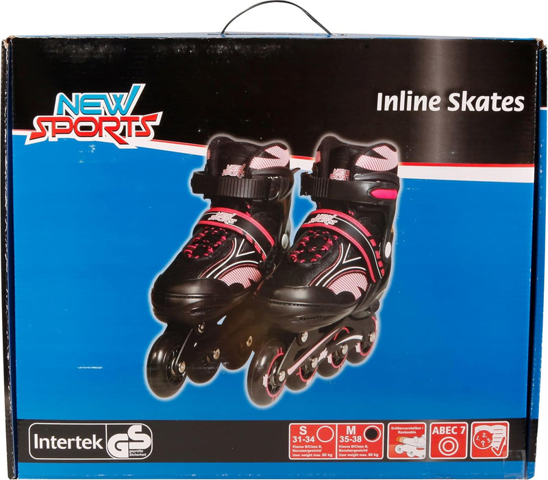 New Sports Inliner Pink, ABEC 7, Gr. 35-38