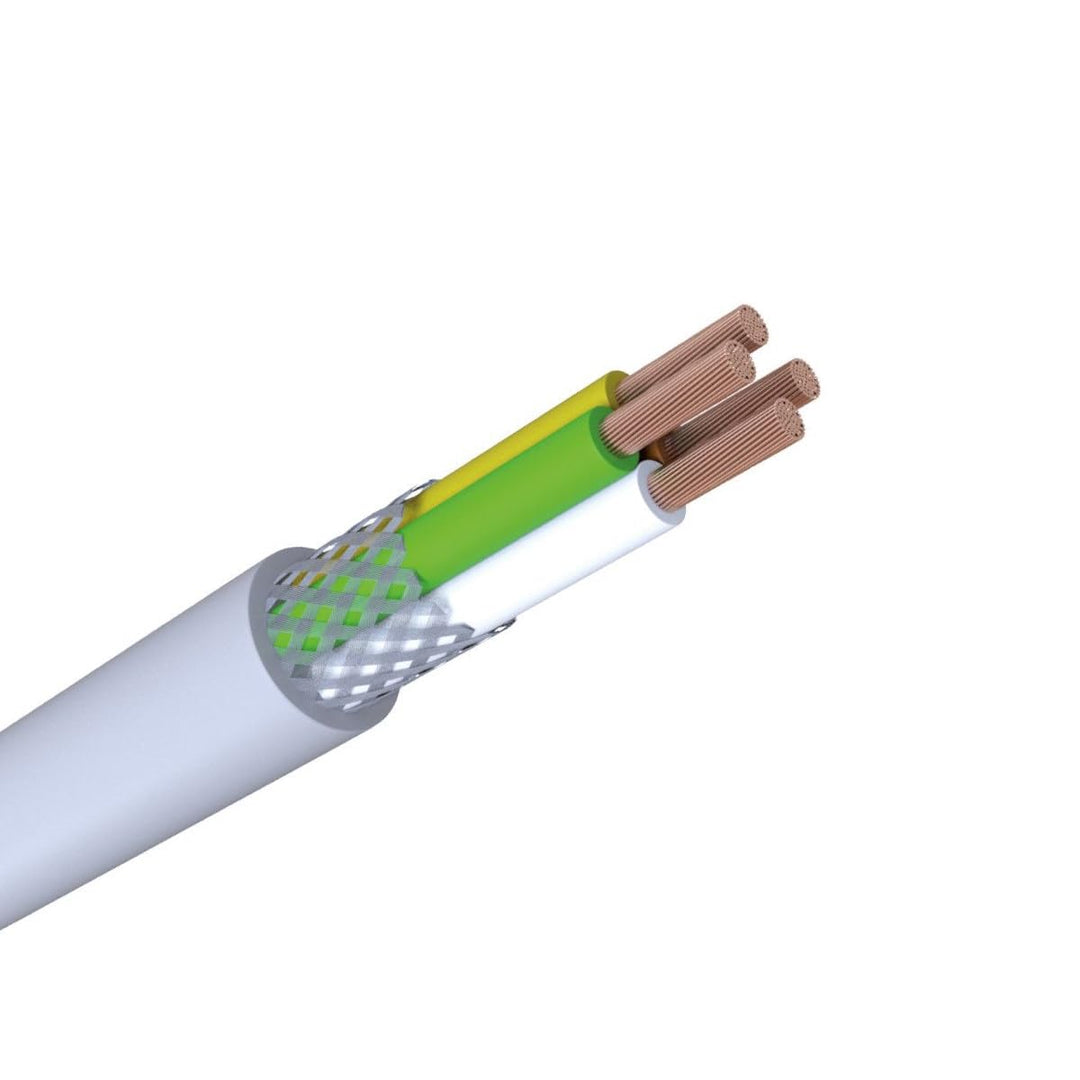 WITTKOWARE LiYCY 4x0,25mm² Elektronik-Steuerleitung mit Geflecht Abschirmung, Kupfer, Mantelfarbe gr