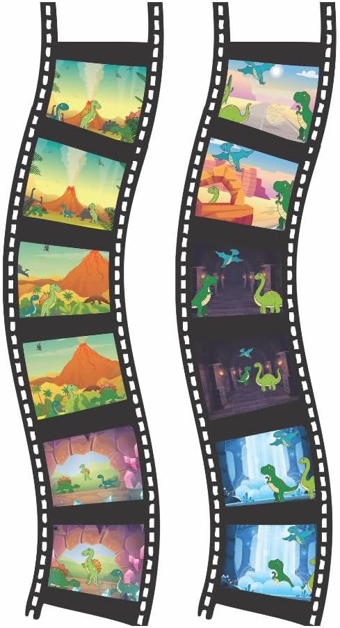 Lexibook - Dinosaurier - Geschichtenprojektor, Taschenlampe und Projektor mit 3 Scheiben, 24 Bilder,