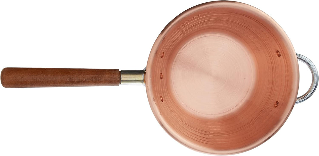 Pentole Agnelli Family Cooking Kessel in Kupfer, mit Griff aus Holz 24 cm Kupferfarben, 24 cm