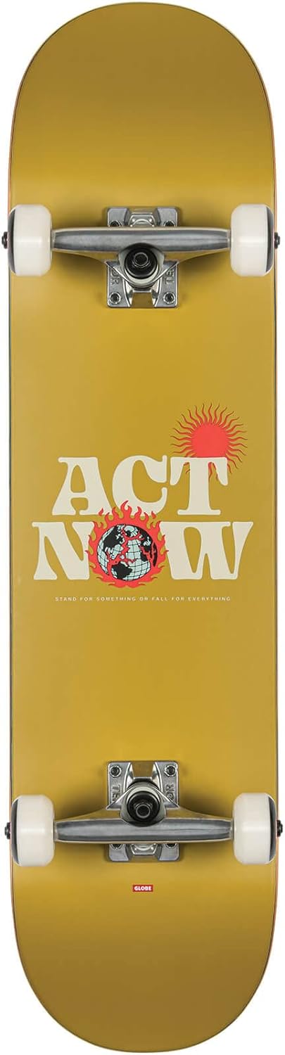 GLOBE G1 ACT Now Skateboard Mustard 8.0, 8.0