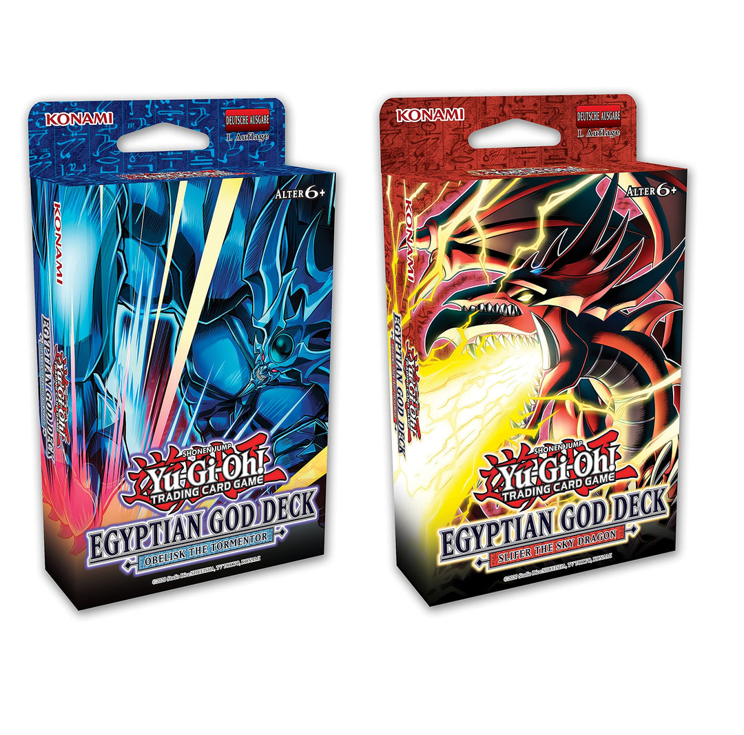 Yu-Gi-Oh! TRADING CARD GAME Ägyptisches Götter-Deck Set: Obelisk der Peiniger + Slifer der Himmelsdr
