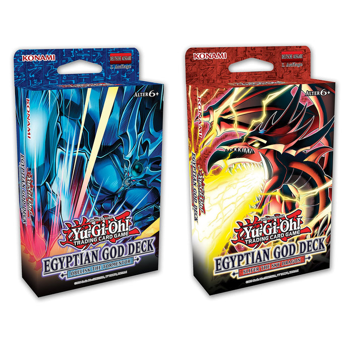 Yu-Gi-Oh! TRADING CARD GAME Ägyptisches Götter-Deck Set: Obelisk der Peiniger + Slifer der Himmelsdr