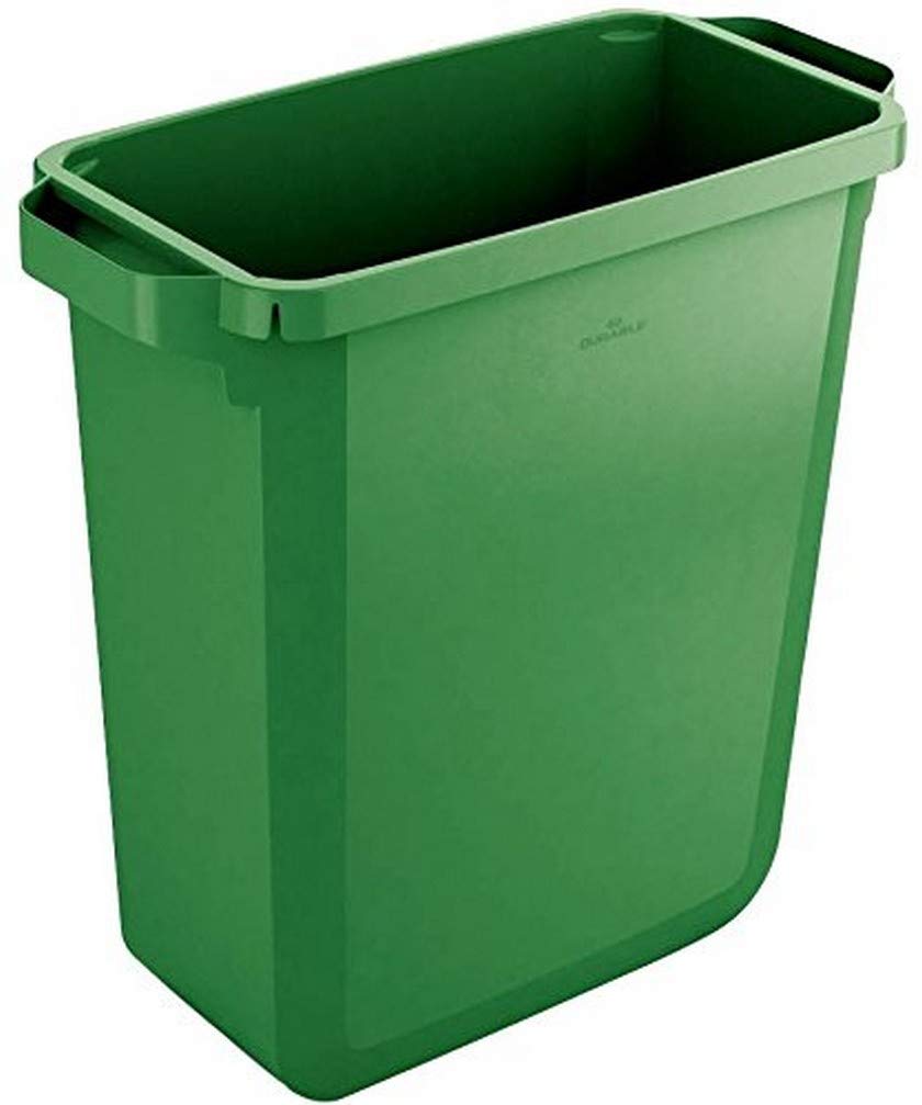 Durable Abfalleimer Durabin 60 Liter, lebensmittelecht, mit Tragegriffen, grün, 1800496020 Behälter
