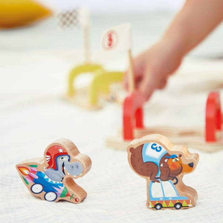 Janod - Kinder-Murmelspiel Applepop - Geschicklichkeitsspiel - 6 Passagen + 2 Murmeln + 4 Spielstein