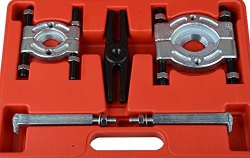 DAYUAN 14 TLG Lagerabzieher Set Polradabzieher Trennmesser Satz Lager Abzieher inkl. Koffer Rot, Rot