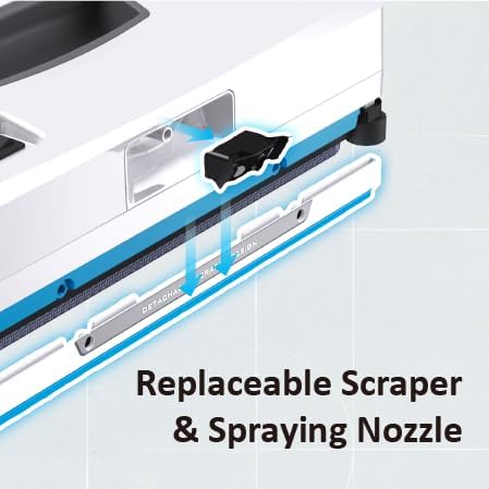 HOBOT -SP10 iScraper Fensterreinigungsroboter, Sprüh-Sweep-Scrape, 6000Pa Saugkraft, App + Fernbedie
