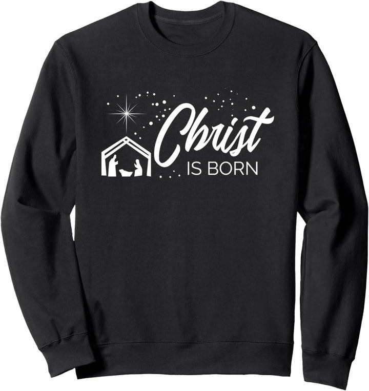 Christus ist geboren Bibel Erster Weihnachtsfeiertag Jesus G Sweatshirt