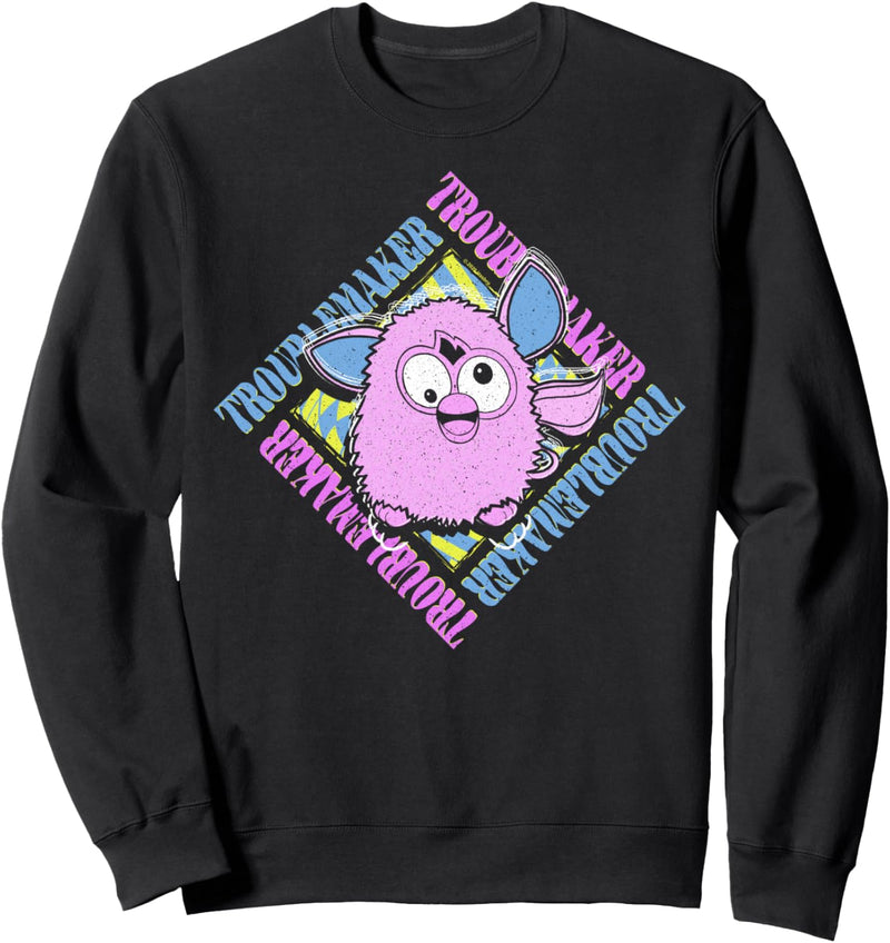 Furby Troublemaker Retro Box Up Portrait Sweatshirt
