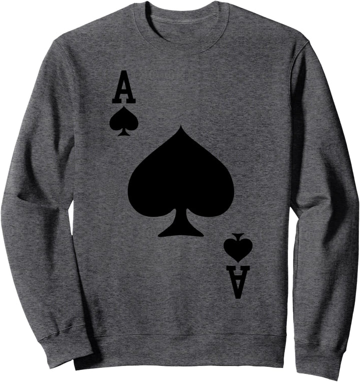 Pik-Ass, Spielkarte, Halloween-Kostüm Sweatshirt