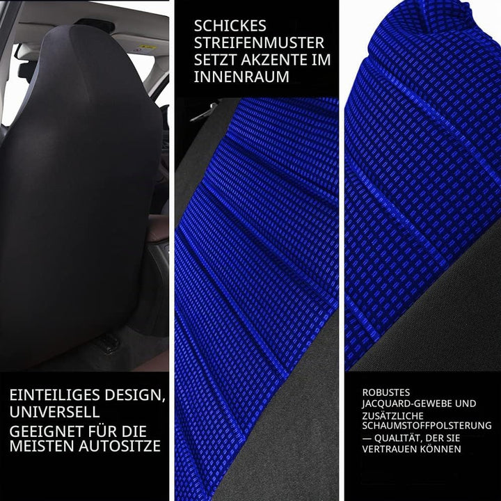 TOYOUN Autositzbezüge Vordersitze Sitzbezüge Auto Blau, Auto-Sitzschoner Schonbezüge Vordersitzbezüg