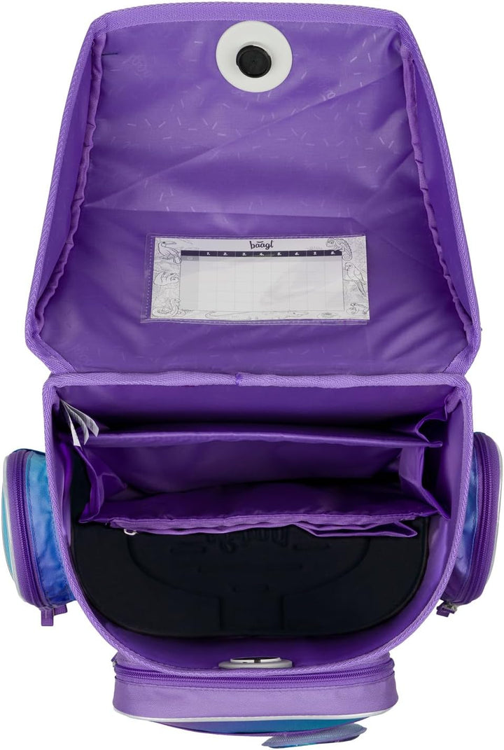 Baagl Schulranzen Jungen Mädchen für 1. Klasse (oder 2.Klasse), Ergo Schultasche Jungs Mädchen Grund