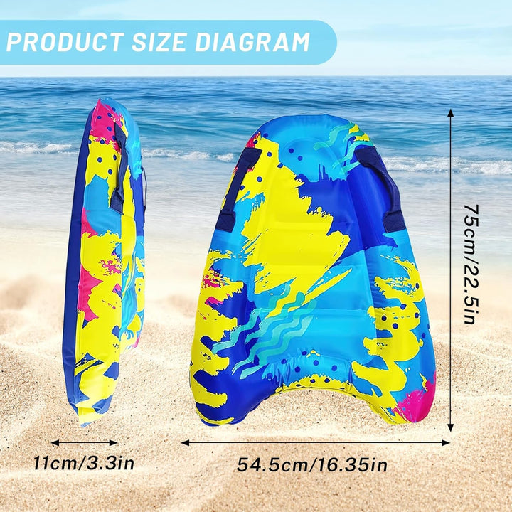 Luftmatratze Wasser für Kinder & Erwachsene, FainFun Surfbrett Aufblasbar, Bodyboard mit Griffen, Wa