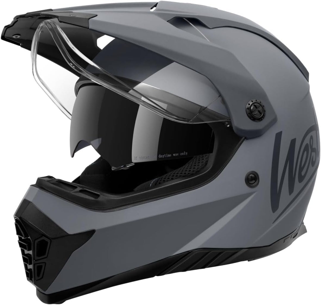 Westt Helmvisier Motorradhelm Visier für Modell: Jet/Classic/Cross X/Torque/Torque X Jethelm Klapphe
