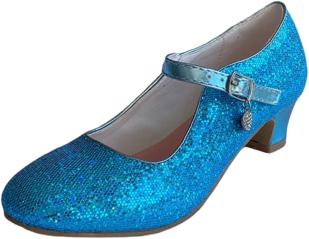 La Seno Rita Princess Glitter ELSA Frozen Spanish Flamenco Shoes Blau 25 EU, Blau 25 EU
