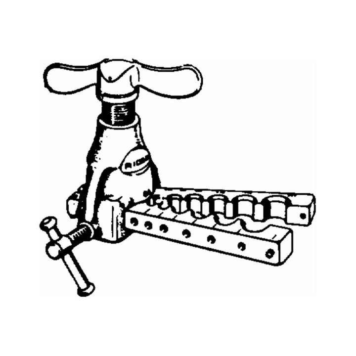 RIDGID 83037 Präzisions-Ratschen-Bördelgerät, 45° SAE Bördel für 1/8-Zoll- bis 3/4-Zoll-Rohre